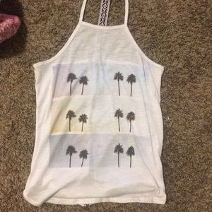 Palm Tree Halter Tank Top